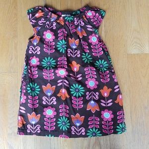 Hanna Andersson cotton poplin print dress size 4